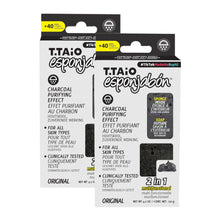 Load image into Gallery viewer, T.TAiO Esponjabon Charcoal Soap Sponge For Face & Body (2 Pack)