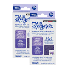 Load image into Gallery viewer, T.TAiO Esponjabon Lavender Soap Sponge For Face & Body (2 Pack)