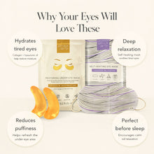 Load image into Gallery viewer, Arthur Betsy Collagen Under Eye Patches & Self Heating Eye Mask