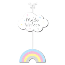 Load image into Gallery viewer, Cloud & Rainbow Wooden Nursery Sign