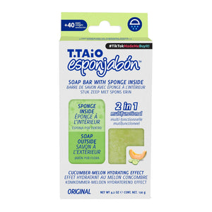 T.TAiO Esponjabon Cucumber-Melon Soap Sponge For Face & Body