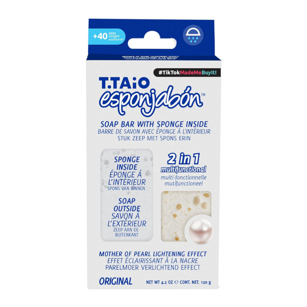 T.TAiO Esponjabon Mother Of Pearl Soap Sponge For Face & Body