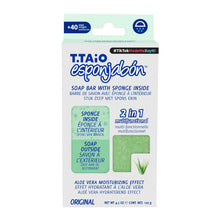 Load image into Gallery viewer, T.TAiO Esponjabon Aloe Vera Soap Sponge For Face &amp; Body
