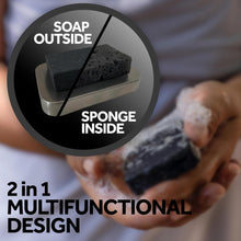 Load image into Gallery viewer, T.TAiO Esponjabon Charcoal Soap Sponge For Face &amp; Body (2 Pack)
