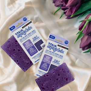 T.TAiO Esponjabon Lavender Soap Sponge For Face & Body (2 Pack)