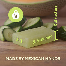 Load image into Gallery viewer, T.TAiO Esponjabon Cucumber-Melon Soap Sponge For Face &amp; Body (2 Pack)
