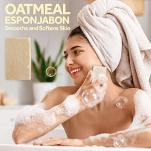 Load image into Gallery viewer, T.TAiO Esponjabon Oatmeal Soap Sponge For Face &amp; Body (2 Pack)
