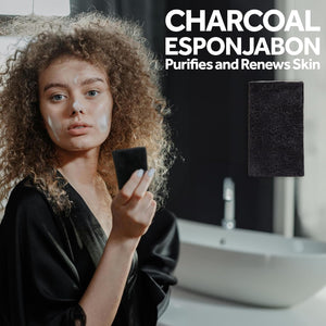 T.TAiO Esponjabon Charcoal Soap Sponge For Face & Body