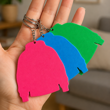 Load image into Gallery viewer, Personalised School Leavers Hoodie Keyring – Class of 2026 Gift

