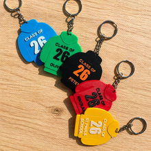 Load image into Gallery viewer, Personalised School Leavers Hoodie Keyring – Class of 2026 Gift

