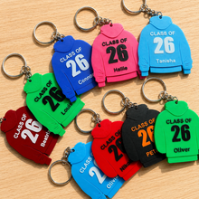 Load image into Gallery viewer, Personalised School Leavers Hoodie Keyring – Class of 2026 Gift
