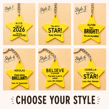 Load image into Gallery viewer, Personalised Star Keyring, Magnet or Token
