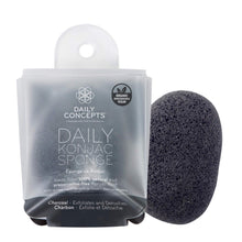 Load image into Gallery viewer, Daily Concepts Daily Konjac Sponge Charcoal
