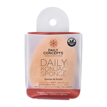 Load image into Gallery viewer, Daily Concepts Daily Konjac Sponge Turmeric
