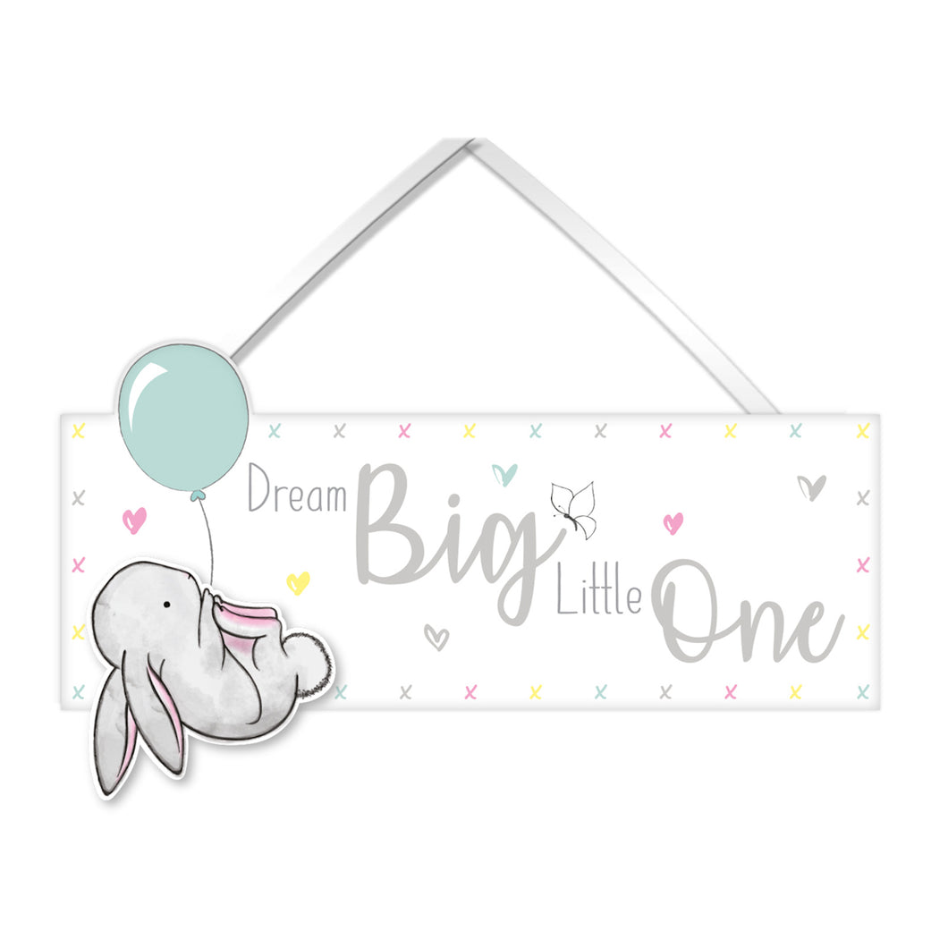 Woodland Bunny Rabbit Wooden Nursery Sign