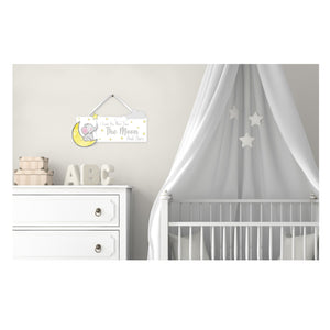 Woodland Elephant Wooden Nursery Sign