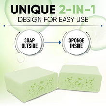 Load image into Gallery viewer, T.TAiO Esponjabon Cucumber-Melon Soap Sponge For Face &amp; Body
