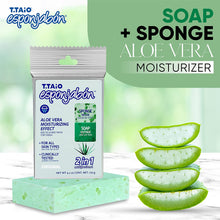 Load image into Gallery viewer, T.TAiO Esponjabon Aloe Vera Soap Sponge For Face &amp; Body
