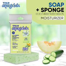 Load image into Gallery viewer, T.TAiO Esponjabon Cucumber-Melon Soap Sponge For Face &amp; Body
