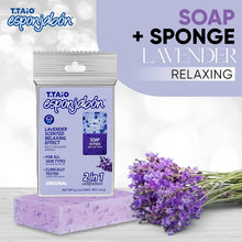 Load image into Gallery viewer, T.TAiO Esponjabon Lavender Soap Sponge For Face &amp; Body
