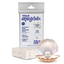 Load image into Gallery viewer, T.TAiO Esponjabon Mother Of Pearl Soap Sponge For Face &amp; Body
